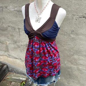 Cinnamon Girl Floral Babydoll Top